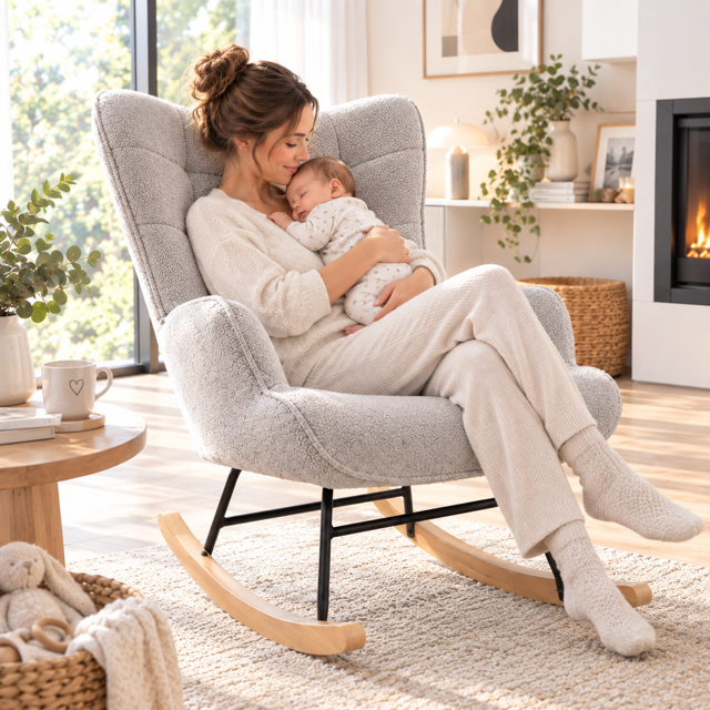 Fauteuil à bascule Teddy