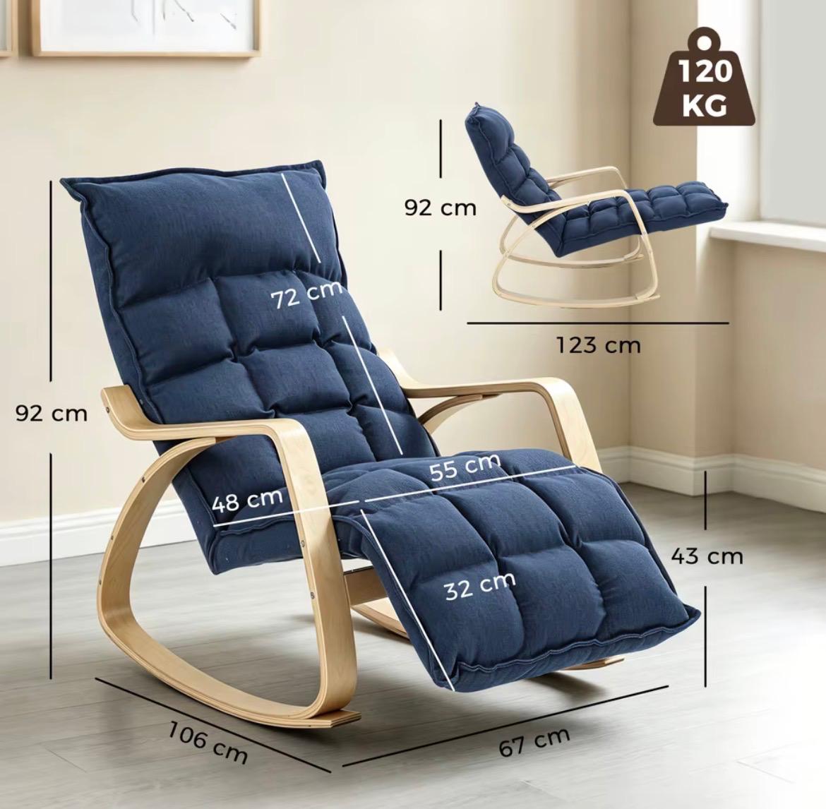 Fauteuil à bascule minimaliste