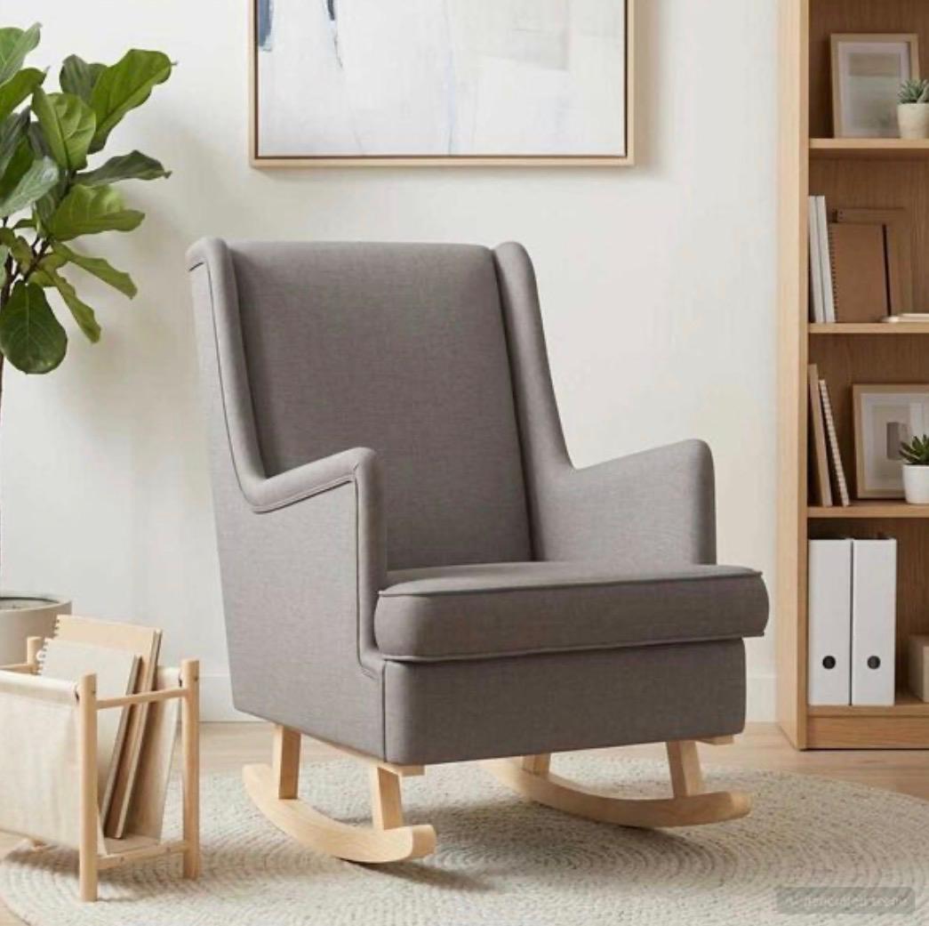 Fauteuil à bascule XXL tissu