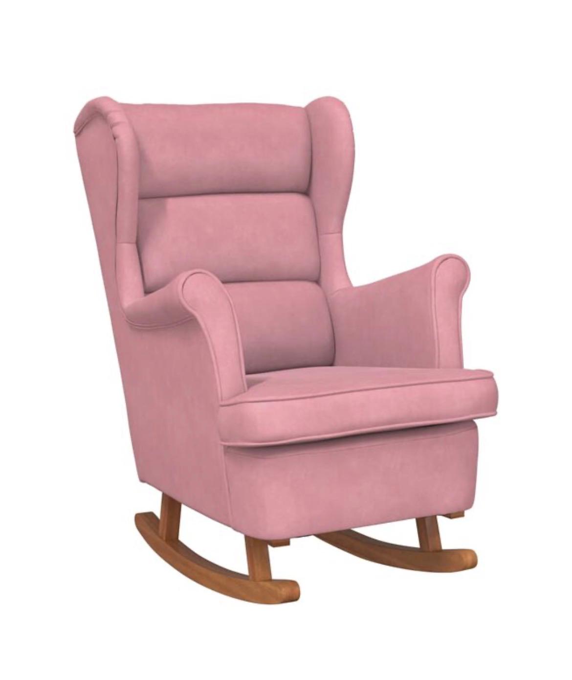 Fauteuil XXL velours et bois