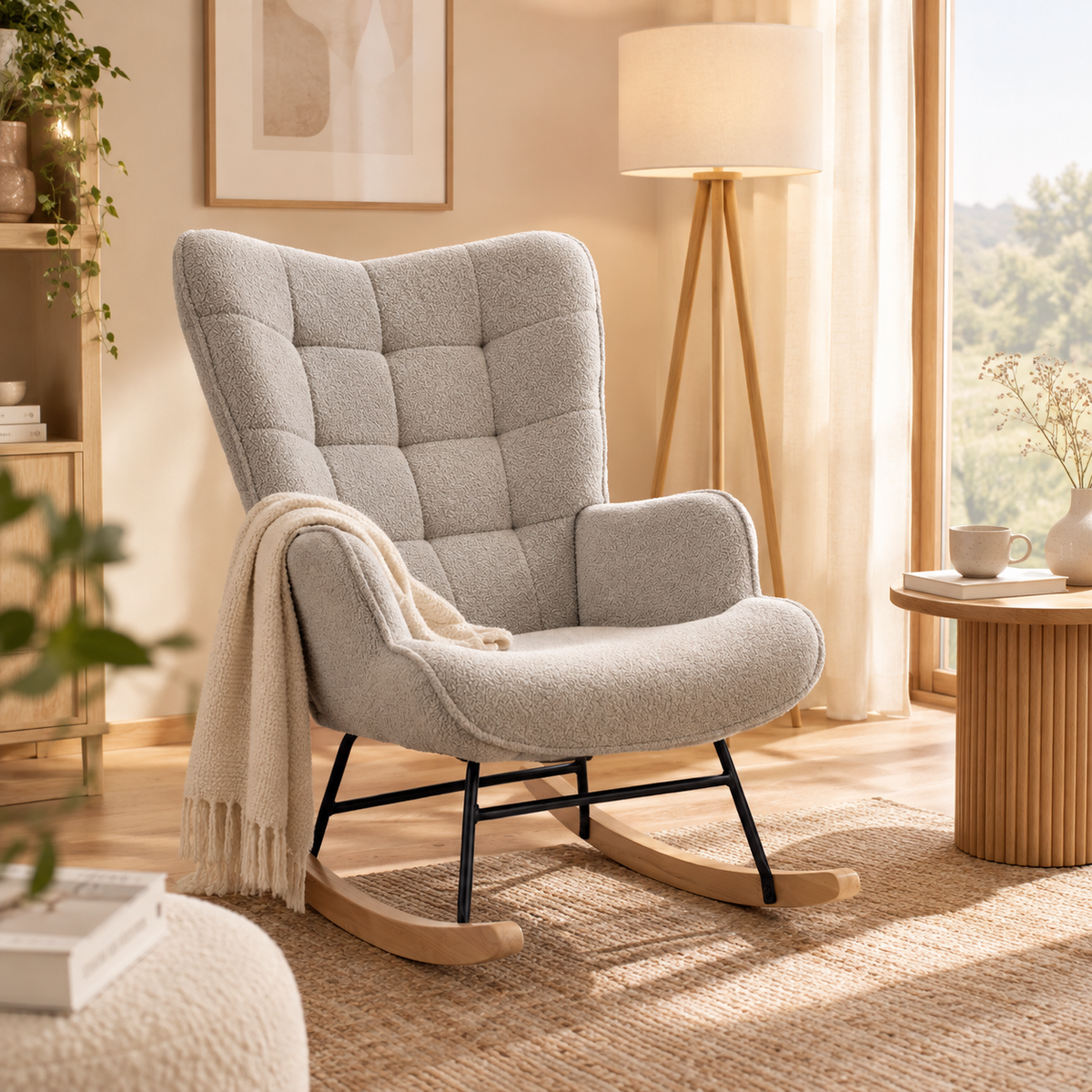 Fauteuil à bascule classique