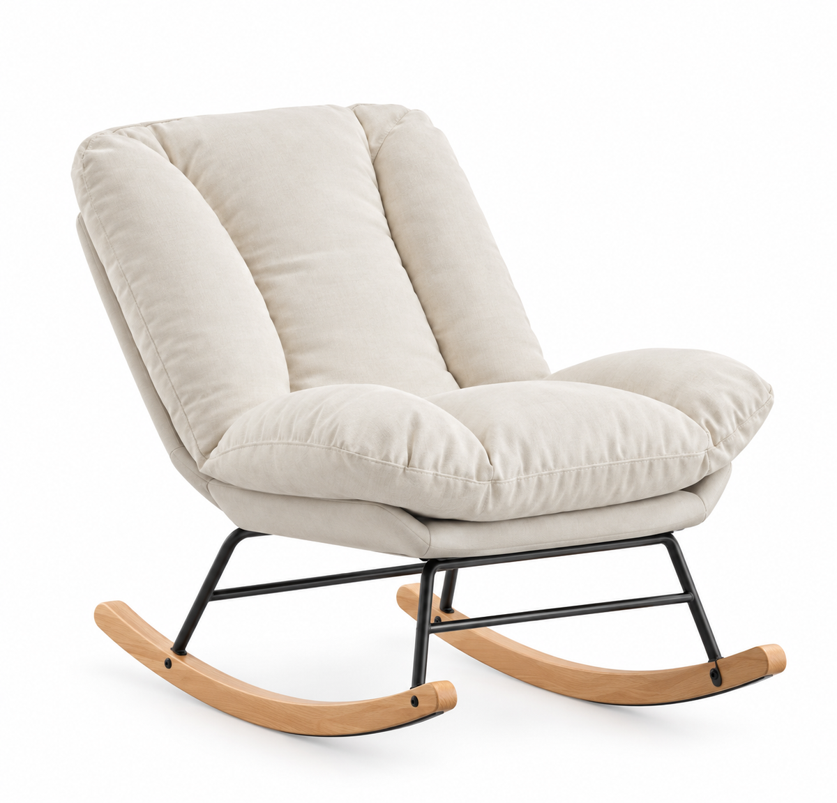 Fauteuil à bascule moelleux