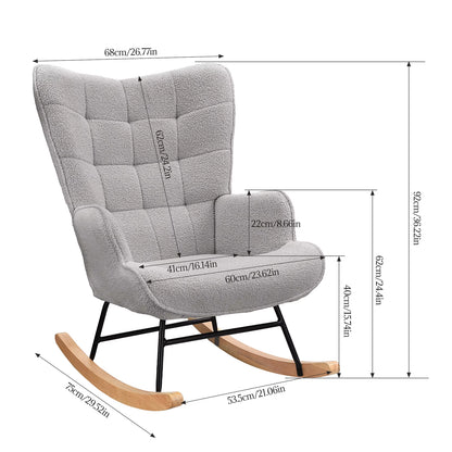 Fauteuil à bascule Teddy