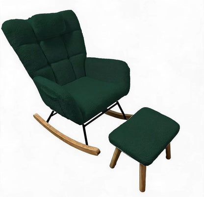Fauteuil à bascule classique avec repose pieds