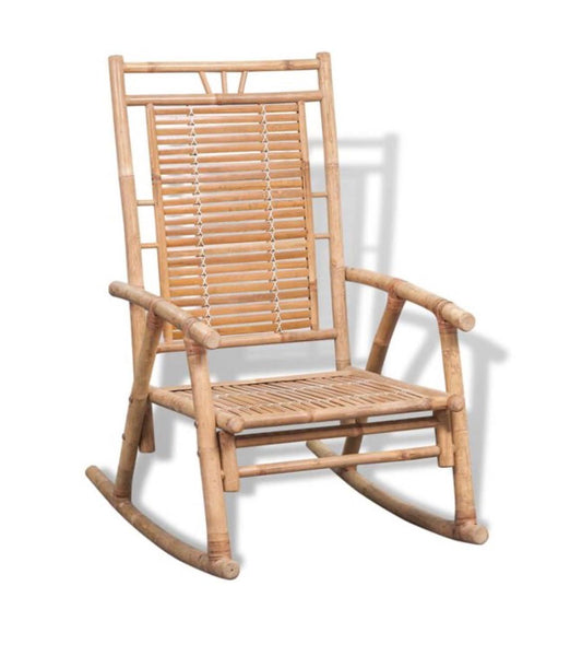 Fauteuil à bascule bambou