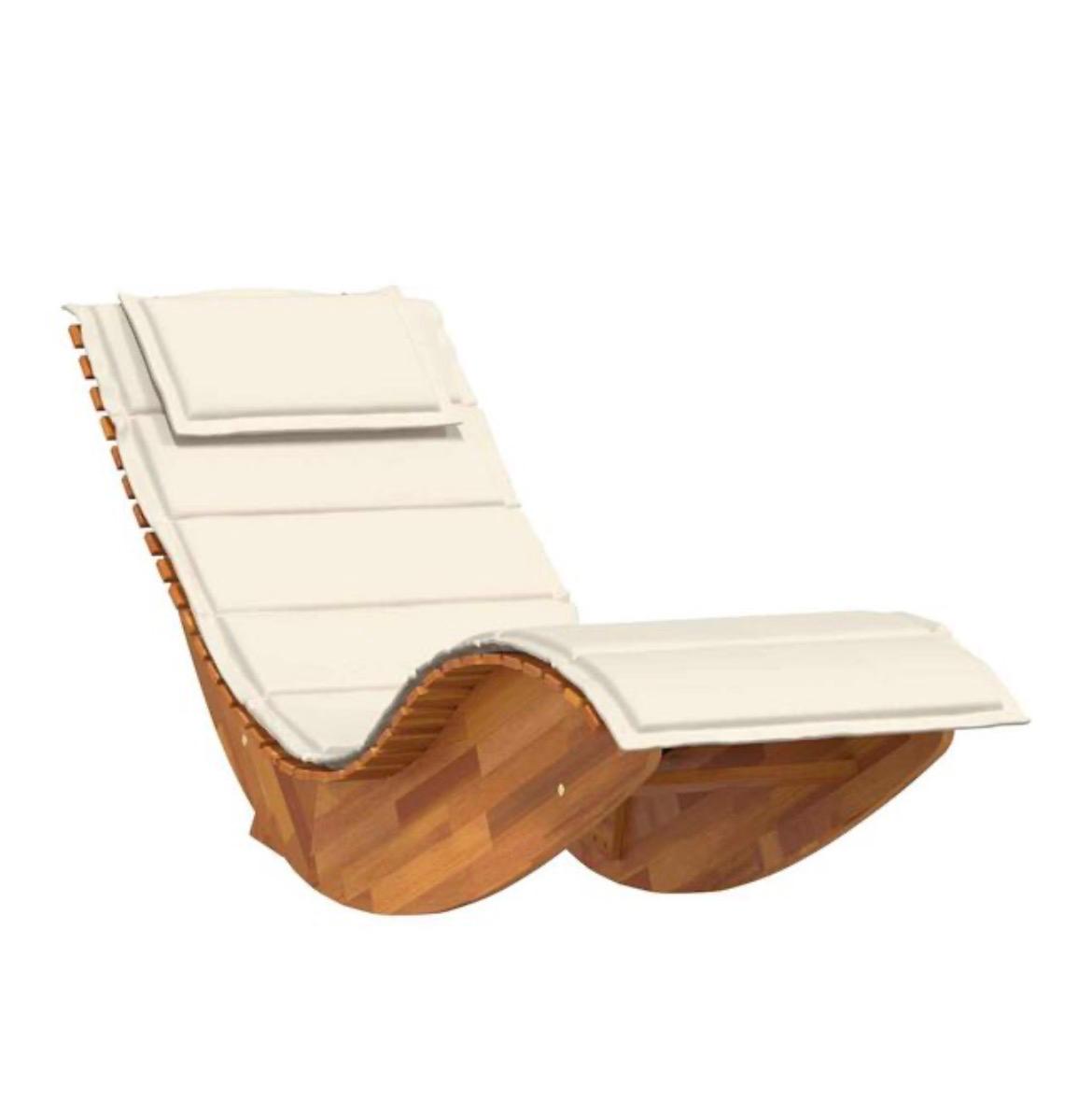 Chaise longue à bascule
