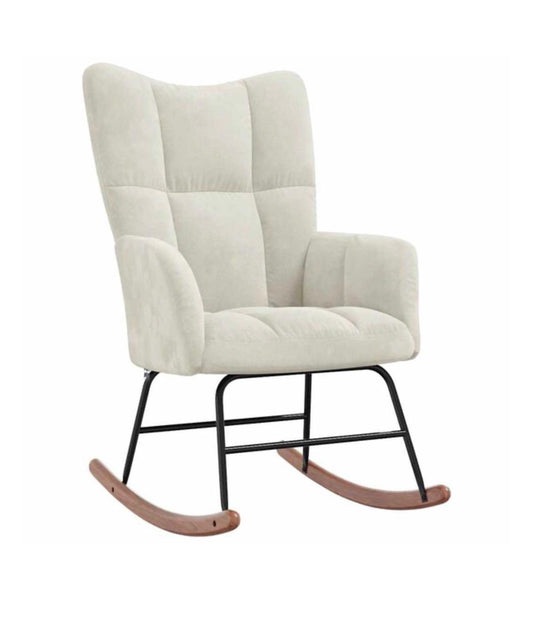 Fauteuil à bascule velours