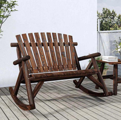 Banc à bascule en bois