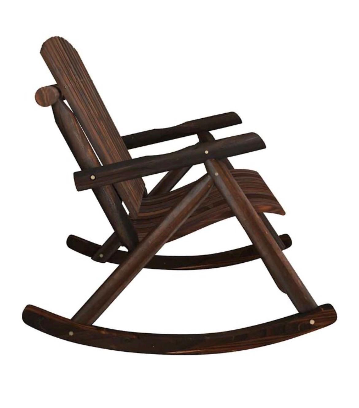 Banc à bascule en bois
