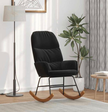 Fauteuil à bascule velours