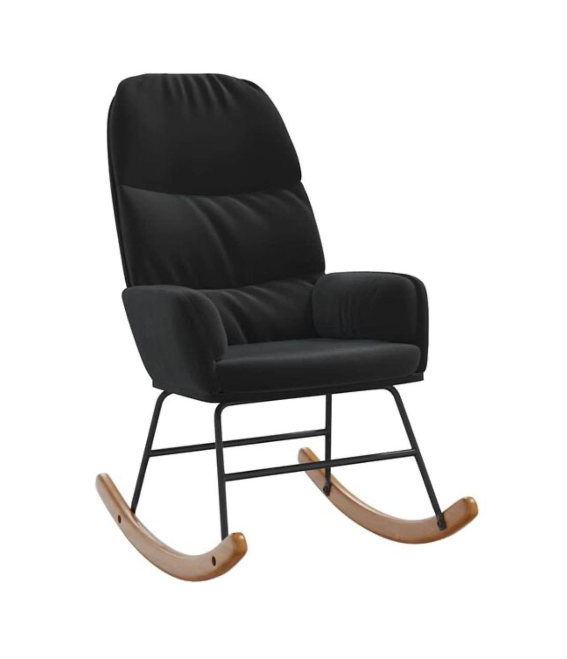 Fauteuil à bascule velours