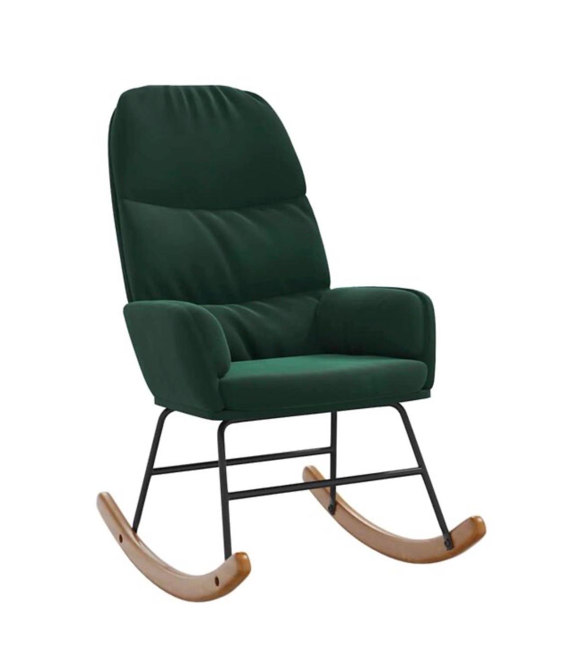Fauteuil à bascule velours