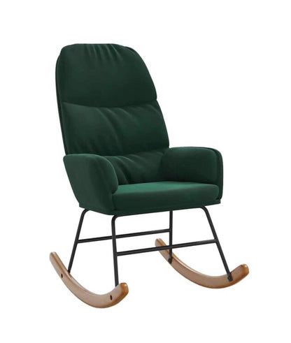 Fauteuil à bascule velours